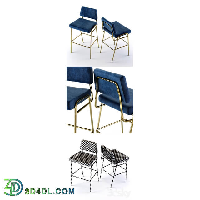West Elm Wire Frame Bar and Counter Stools