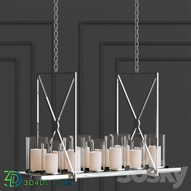 Eichholtz Summit Chandelier Pendant light 3D Models