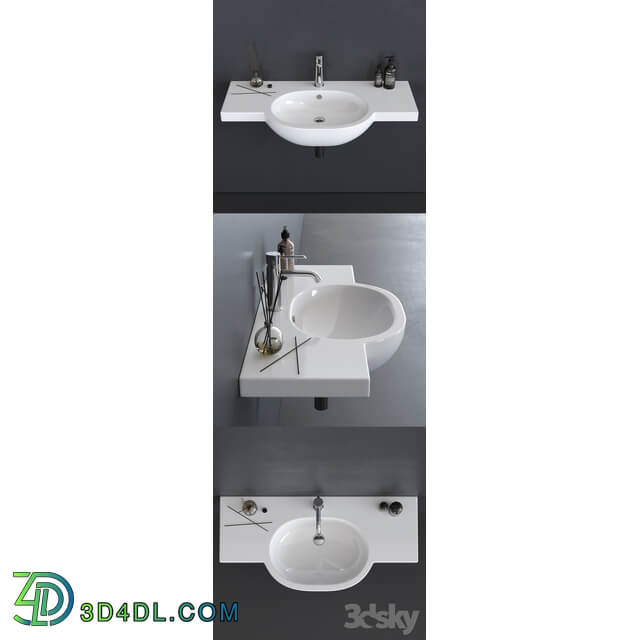 GALASSIA M2 Washbasin art. 5235 art. 5236