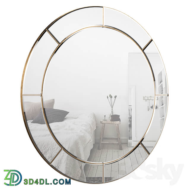 Large Round Wall Mirror BRYS3835