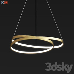Endon Scribble Ring Pendant Ceiling Light Gold Leaf Pendant light 3D Models 
