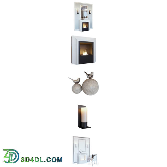 Fireplace sconce mirror panel decor and armchair Fireplace sconce Rum decor and armchair YOU 