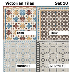 Topcer Victorian Tiles Set 10 