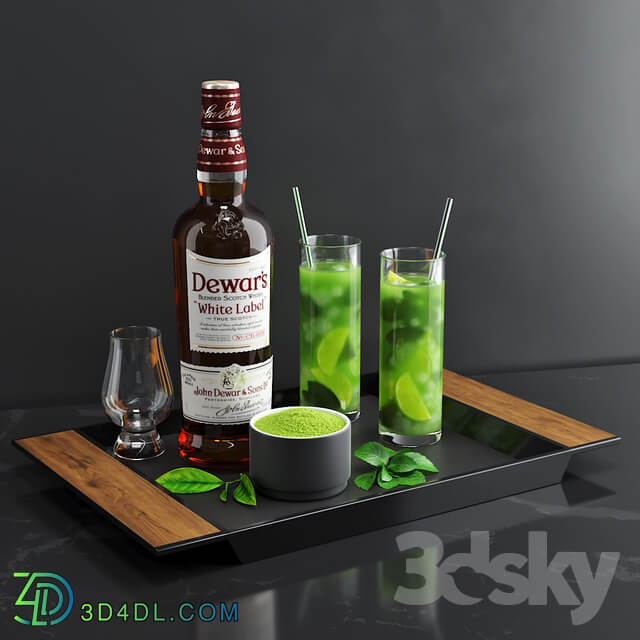 Matcha cocktail set