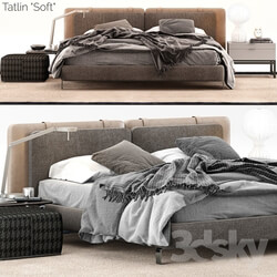 Bed Minotti Tatlin Soft Bed 