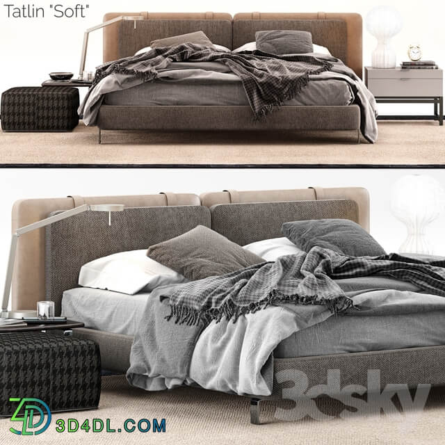 Bed Minotti Tatlin Soft Bed