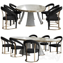 Table Chair Dining table DAMIEN Longhi 