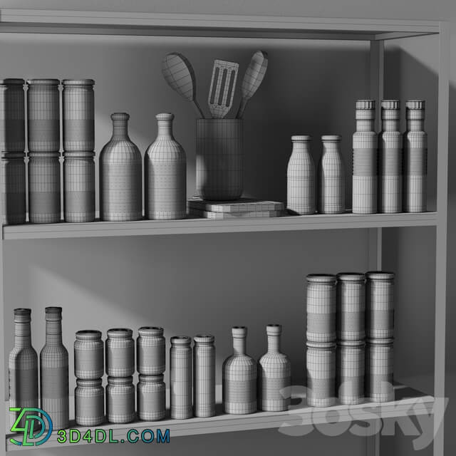 kitchen decor set 3D Models