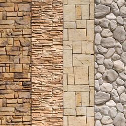 Stone Stone Walls set 9 Vray Material 