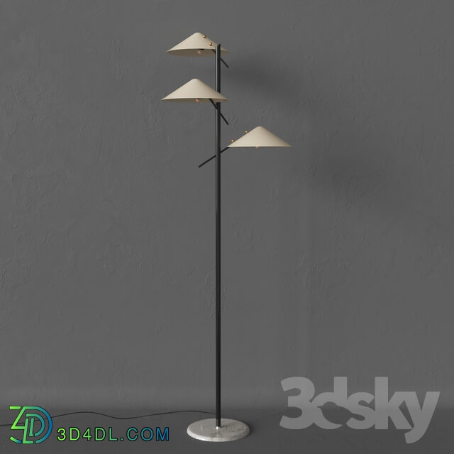 Stilnovo Floor Lamp Triple Shades