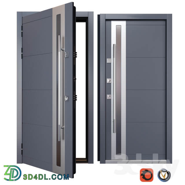 Entrance metal door Inox S 2 Your Frame 