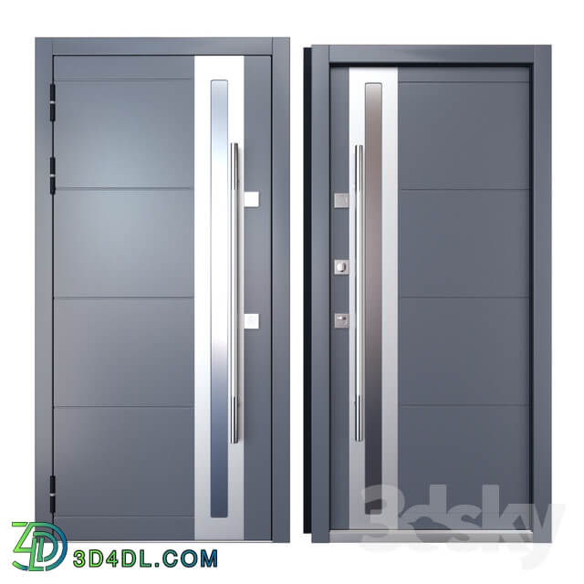 Entrance metal door Inox S 2 Your Frame 