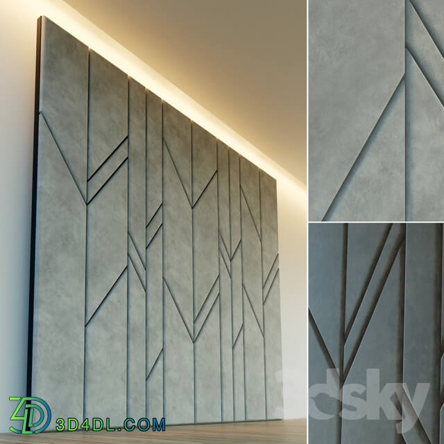 Decorative wall. Soft panel. 14