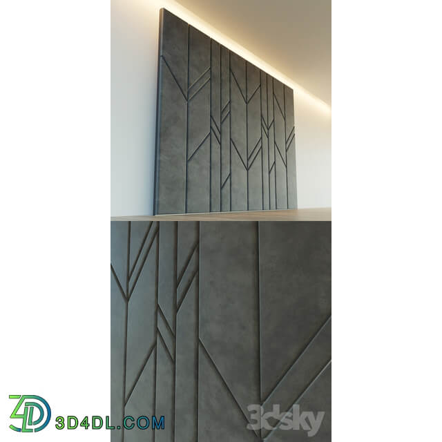 Decorative wall. Soft panel. 14