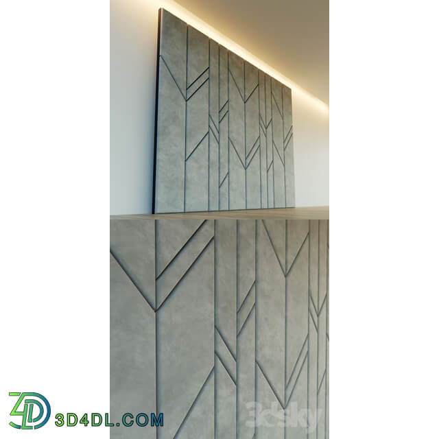 Decorative wall. Soft panel. 14