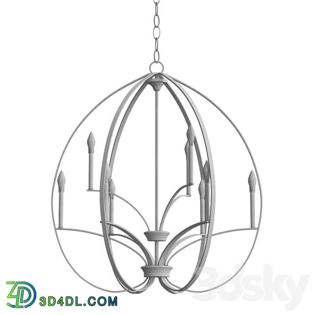 Tilbury Chandelier By Minka Lavery Pendant light 3D Models