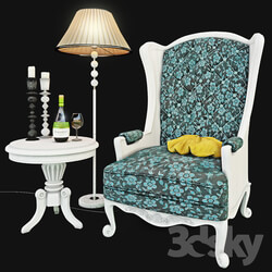 Armchair with decor 5 