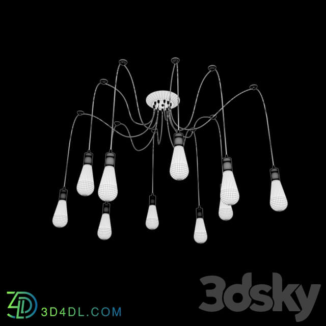 Nordic em00001 10h Spider LOFT1162 10 Pendant light 3D Models