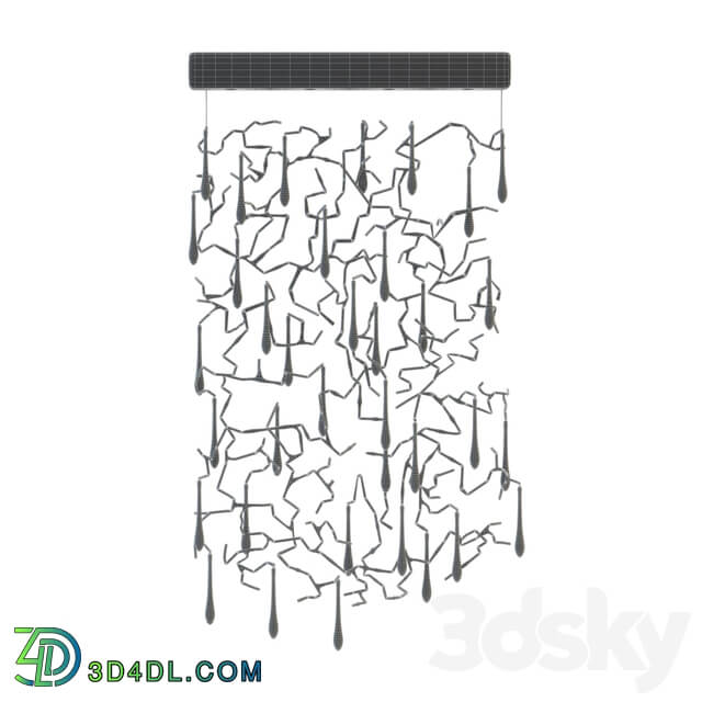 Aqua Wall Panel Pendant light 3D Models