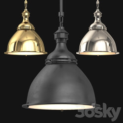 20TH C. ENGLISH CLOCHE PENDANT Pendant light 3D Models 