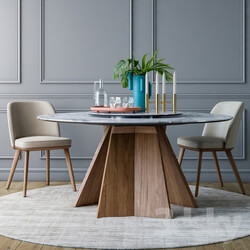 Table Chair Calligaris Foyer chair Icaro round table 