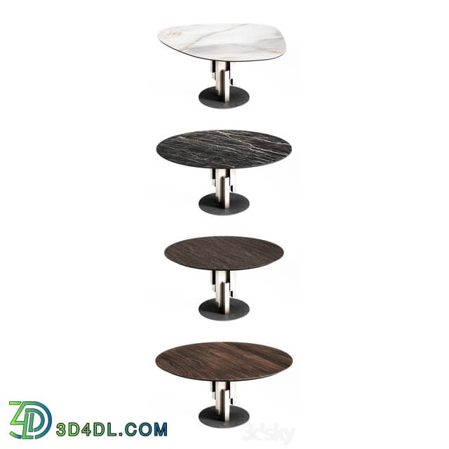 Cattelan Italia Skyline Keramik Wood Round Full Set