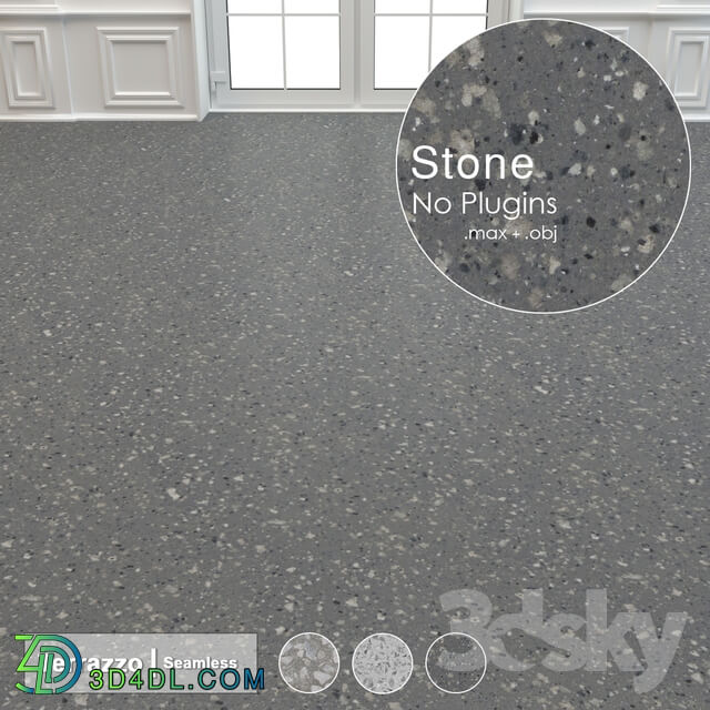 Seamless Terrazzo Stone 004