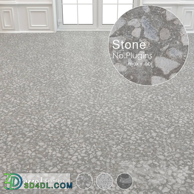 Seamless Terrazzo Stone 004