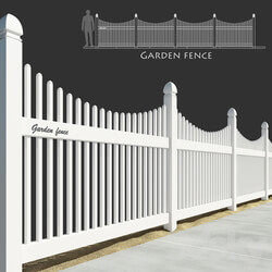 Garden fence 3D Models 