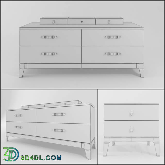 Sideboard Chest of drawer Longhi Monsieur and Sir