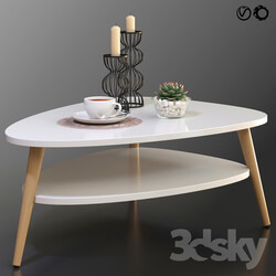 Coffee table Jimi La Redoute decorative set 