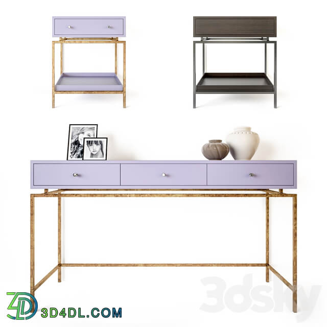 Stand and console Lili Rooma design furniture 3D Models