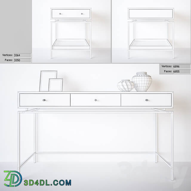 Stand and console Lili Rooma design furniture 3D Models