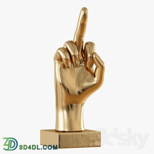 Other decorative objects Figurine fuck gold