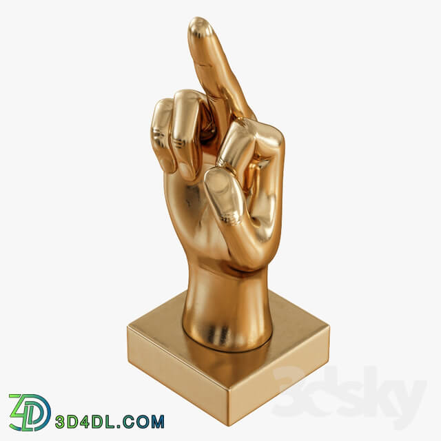 Other decorative objects Figurine fuck gold