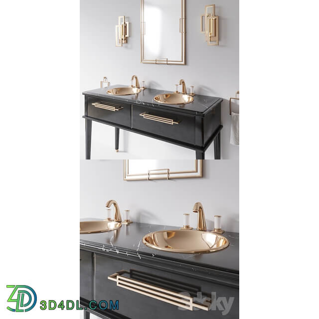 Riviere Black Nero Marquinia 2x sink by Oasis Group