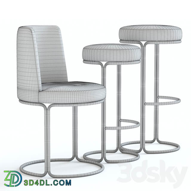 West Elm Cora Chairs 3D Models