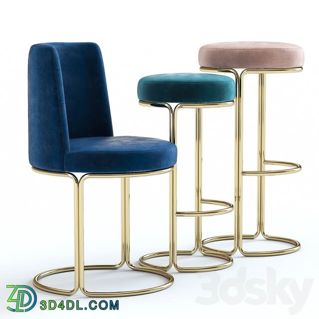 West Elm Cora Chairs 3D Models