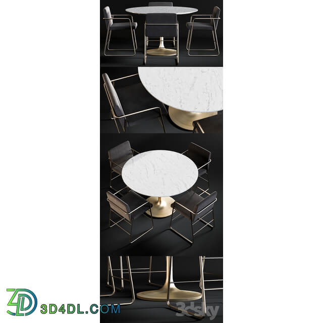 Table Chair Dining Table Nero Chair Rouka