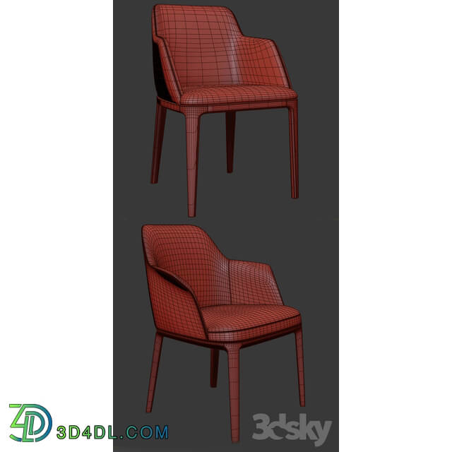 Poliform Sophia And Grace Arm Dining Chair