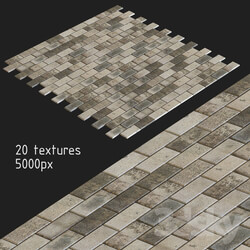 Paving slabs. 20 textures 