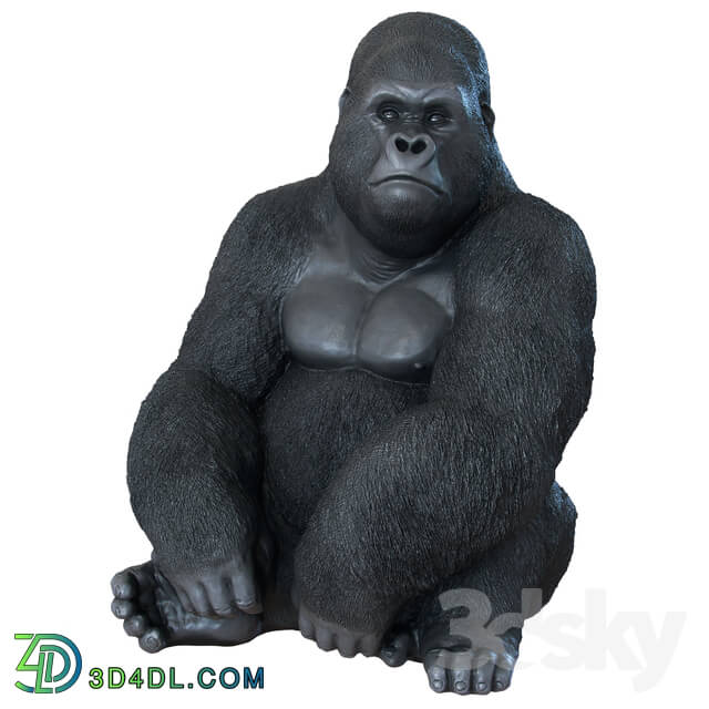 Deco Figurine Monkey Gorilla Side XL