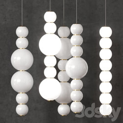 A set of lamps Formagenda PEARLS DOUBLE Pendant light 3D Models 