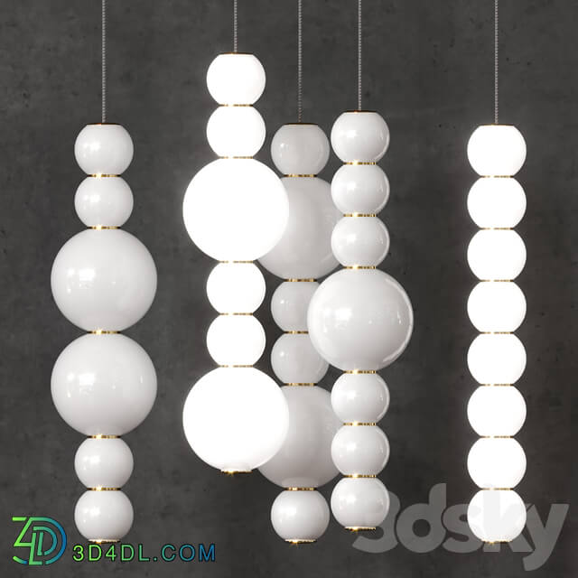 A set of lamps Formagenda PEARLS DOUBLE Pendant light 3D Models