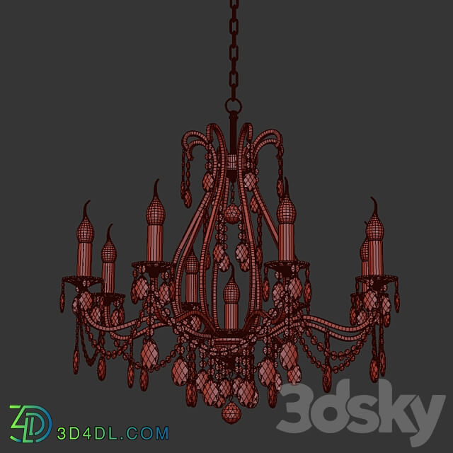 Chandelier Ercolano E 1.1.8.601 N Pendant light 3D Models