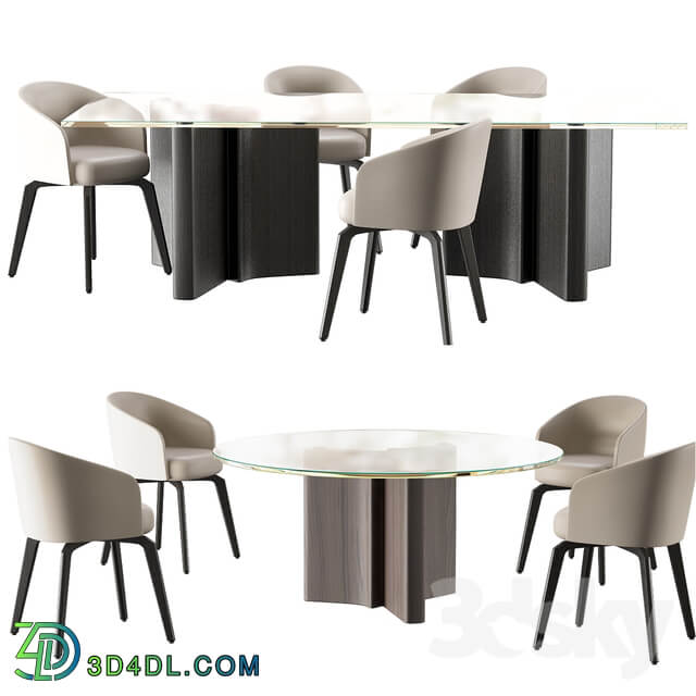 Table Chair Minotti Chair amelie dining table