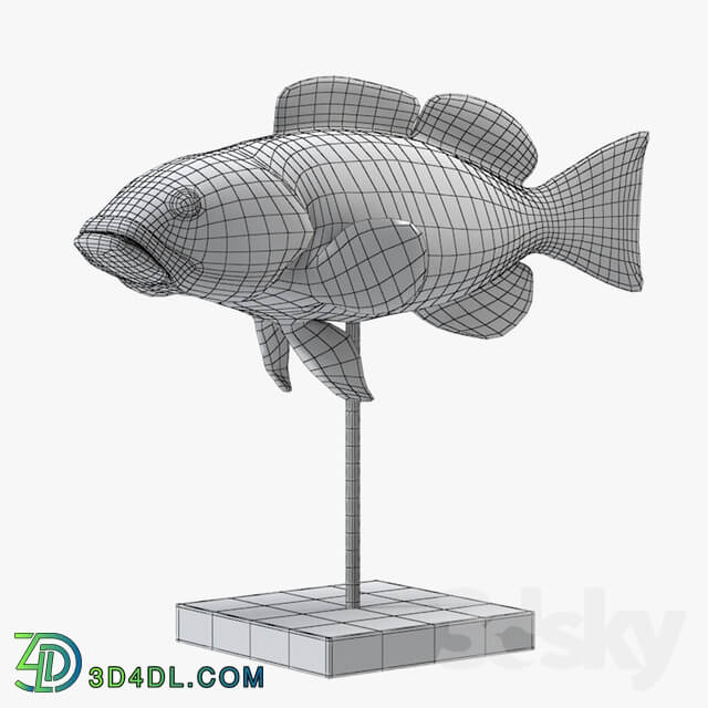 Fish PBR lowpoly 3D model