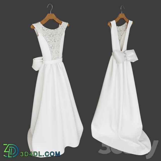 Wedding dress Clothes 3D Models