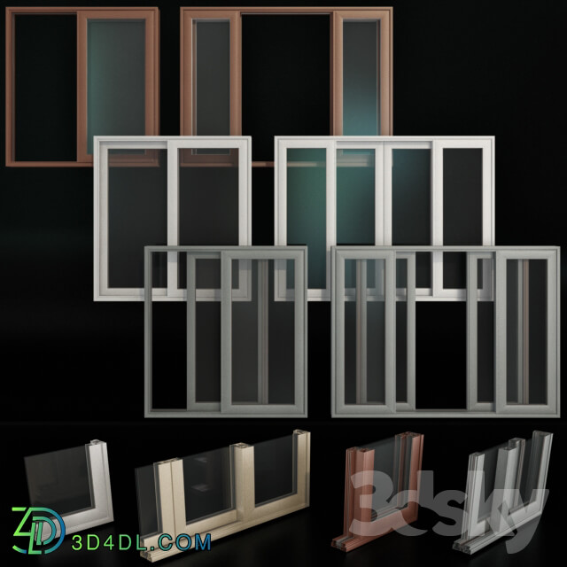 Sliding Stained Glass Aluminum Doors
