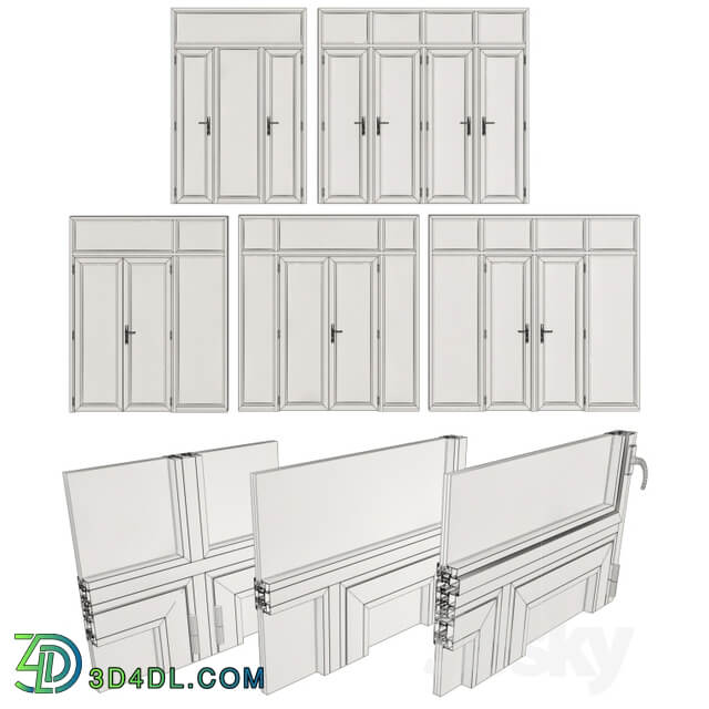 Stained aluminum doors Stained aluminum doors